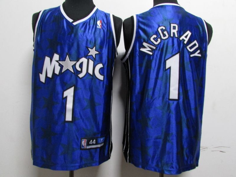 Toronto Raptors Tracy Mcgrady #1 NBA Throwback Blue Stars Jersey