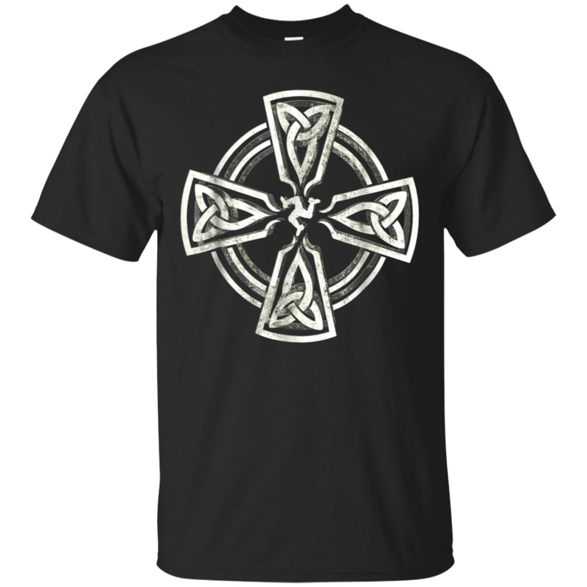 Celtic Cross Shirt Manx Irish Cross Celtic Knots Vintage