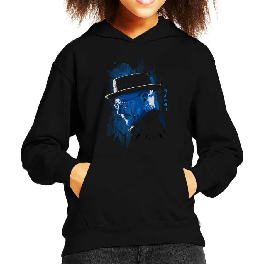 Walter White Blue Crystal Shadow Breaking Bad Kid’s Hooded Sweatshirt