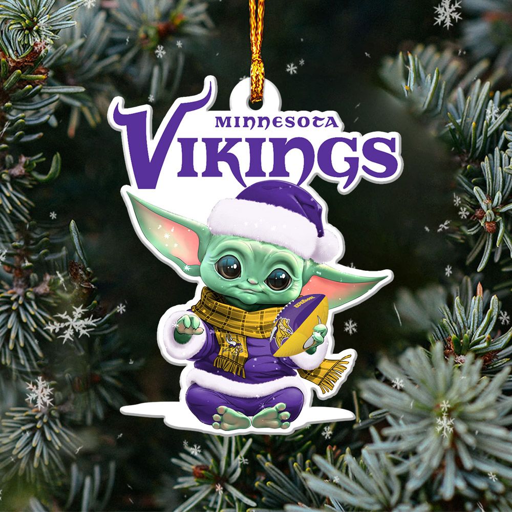 Minnesota Vikings Yoda Ornament 04 XXTTT-OR0421