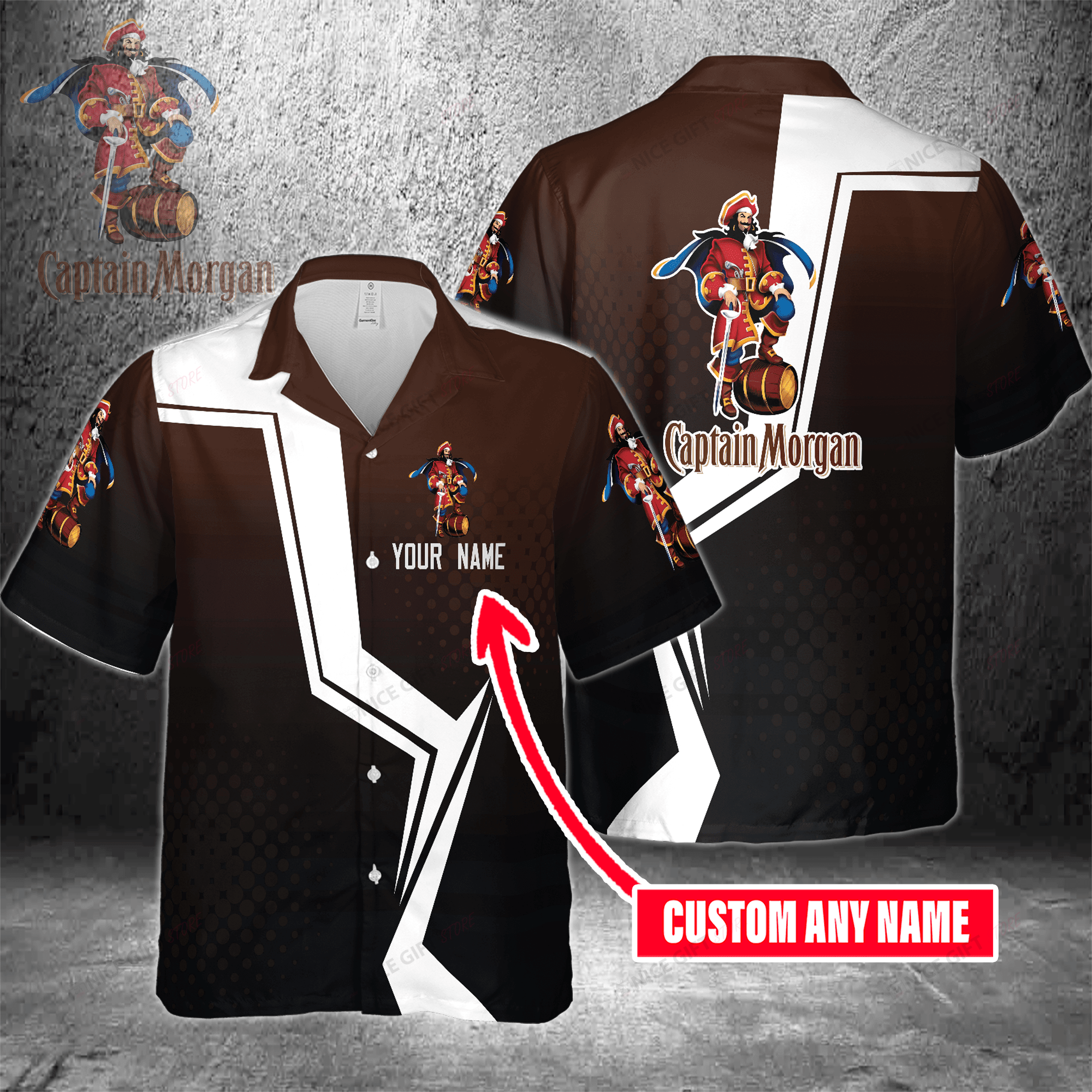 Captain Morgan Custom Name Hawaiian Shirt 3Hs-A0P0