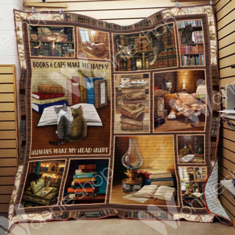 Book Cat Blanket NOV1201 95O35