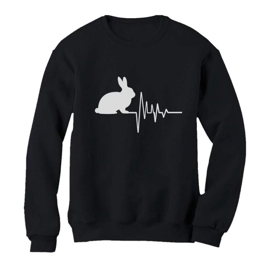 Rabbit Pulse Cute Easter Bunny Lovers Gift Idea Sweatshirt