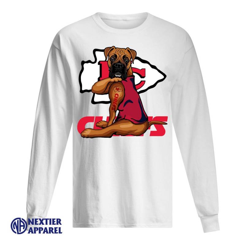 Boxer Tattoo Kansas City Chiefs Shirt Men’s Long Sleeved T-Shirt