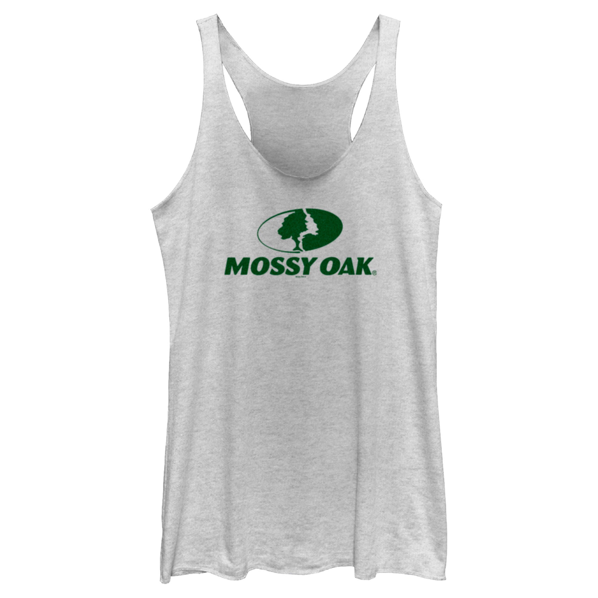 Women’S Mossy Oak Forest Green Classic Logo Racerback Tank Top