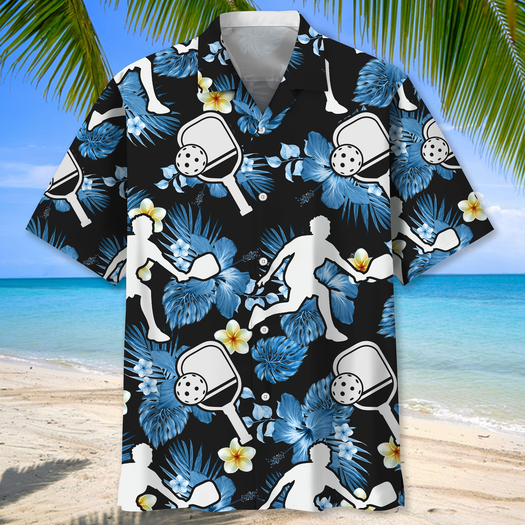 Pickleball Nature Tropical Blue Hawaii Shirt Ha23992