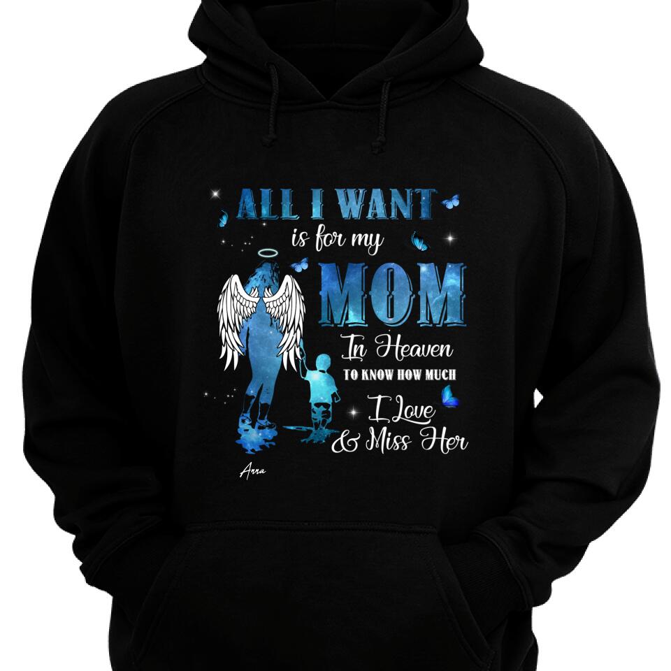 Son Of A Wonderful Mom Dad In Heaven Hoodie – Memorial Gift – Trending Personalized