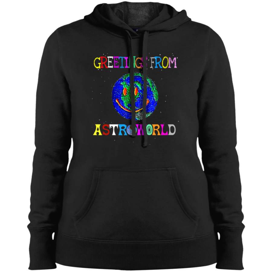 Greetings From Astroworld Ladies Pullover Hoodie