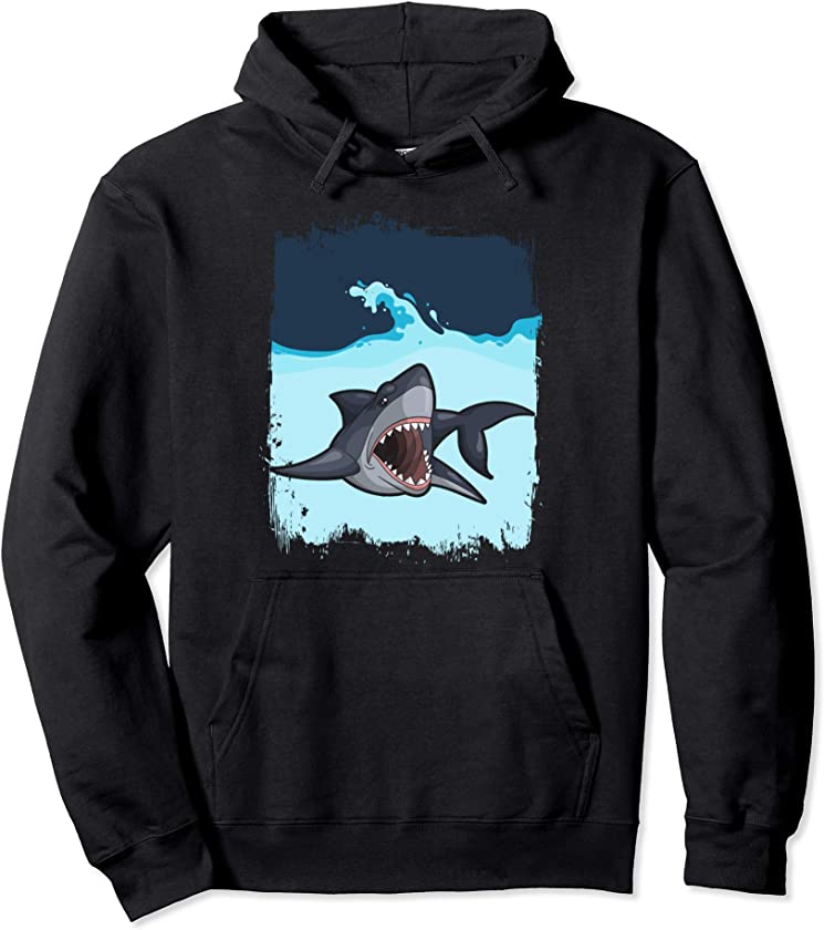 Aquarist Gift Ocean Animals Predator Zoo Keeper Shark Pullover Hoodie