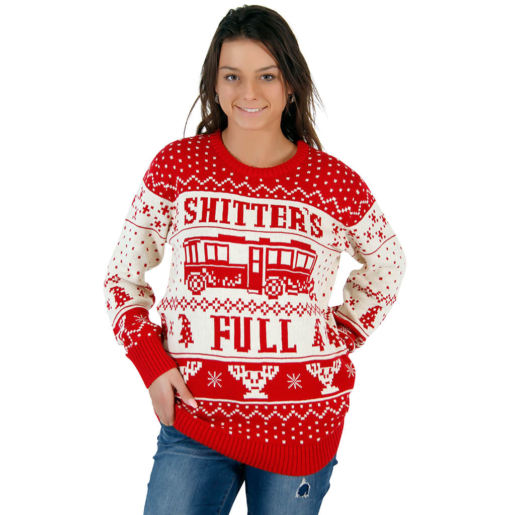 Women’S National Lampoon Vacation Shitter’S Full Ugly Christmas Sweater