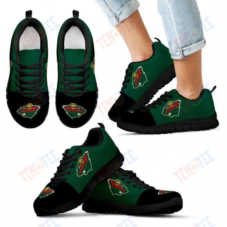 Mens Womens Minnesota Wild Sneakers Two Colors Aparted Sneaker Running Shoes For Men Women TDT377