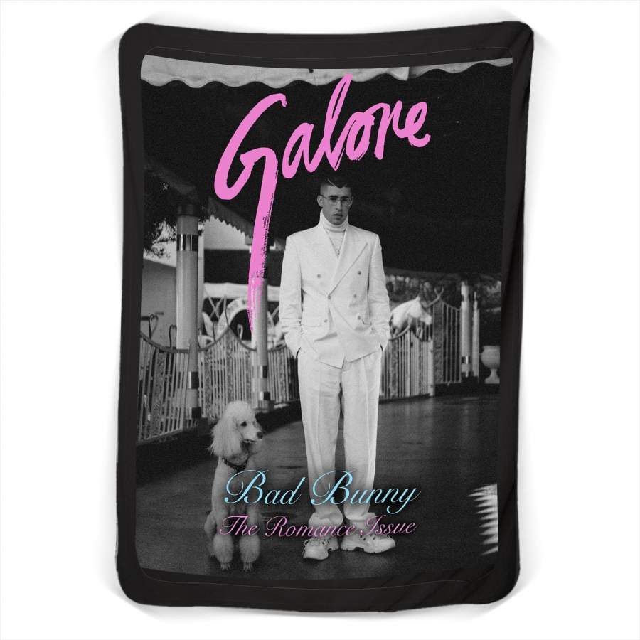 Bad Bunny Galore The Romance Issue Fleece Blanket