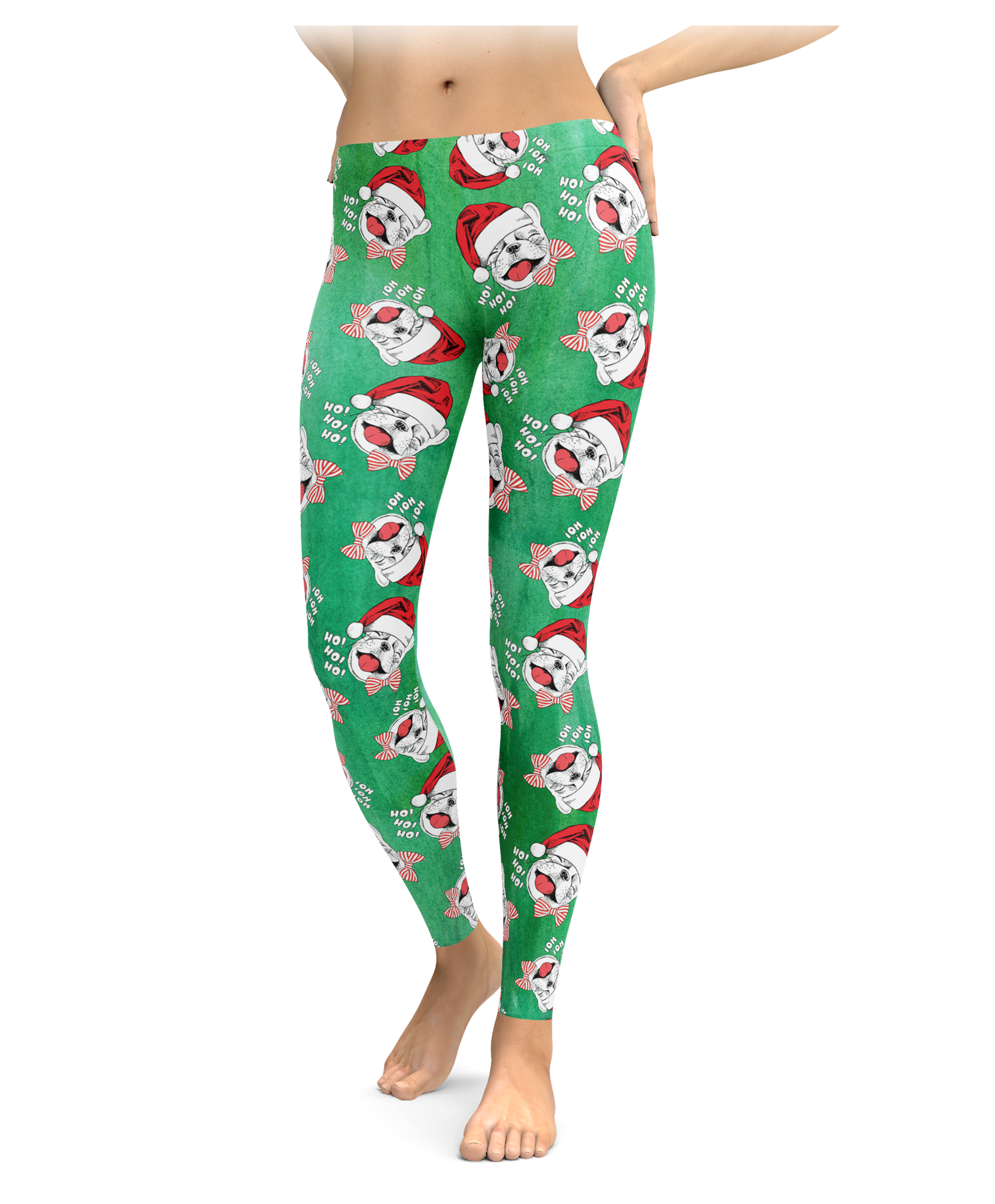Santa Hat French Bulldog Leggings