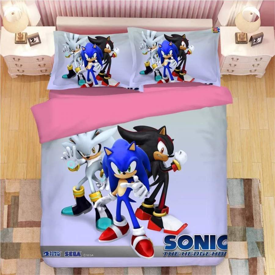 Sonic The Hedgehog #8 Duvet Cover Quilt Cover Pillowcase Bedding Set Bed Linen