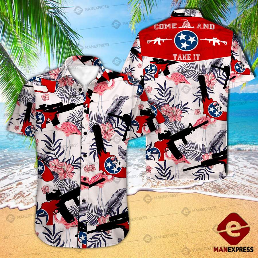 United Patriot Three Percenter Hawaiian Shirt Ha29165