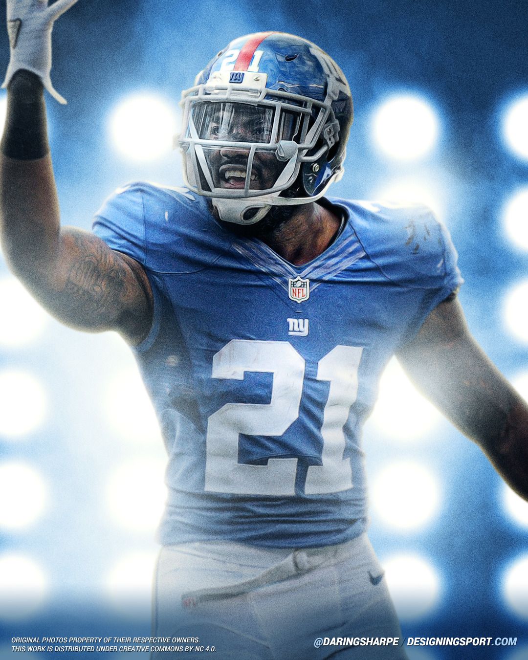 Landon Collins #21 New York Giantsposter For Fans poster canvas