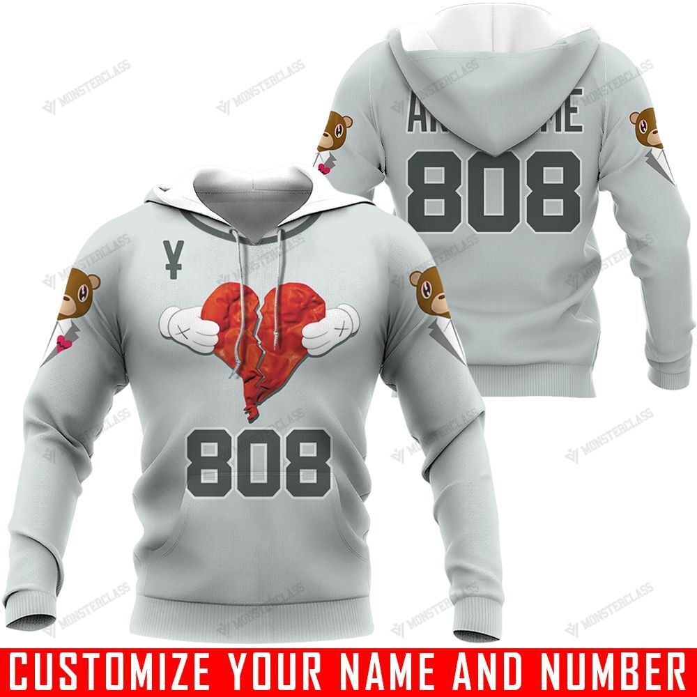 808s and Heartbreak – Kanye West – CUSTOMIZE NAME AND NUMBE – HOT SALE 3D PRINTED – NOT IN STORE