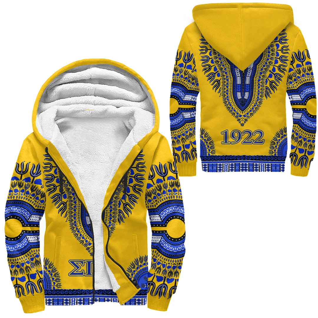 Africa Zone Hoodie – Sigma Gamma Rho Dashiki Sherpa Hoodies A31