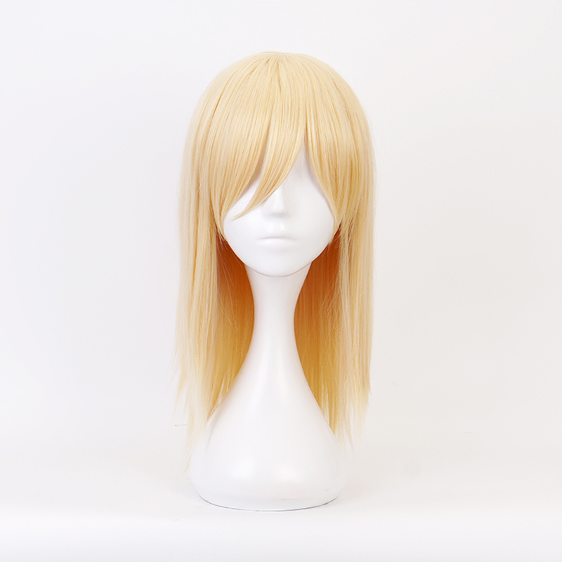 Attack On Titan Cosplay Wig Krista Lenz Wigs Heat Resistant Synthetic Halloween Carnival Party Shingeki No Kyojin + Wig Cap alx