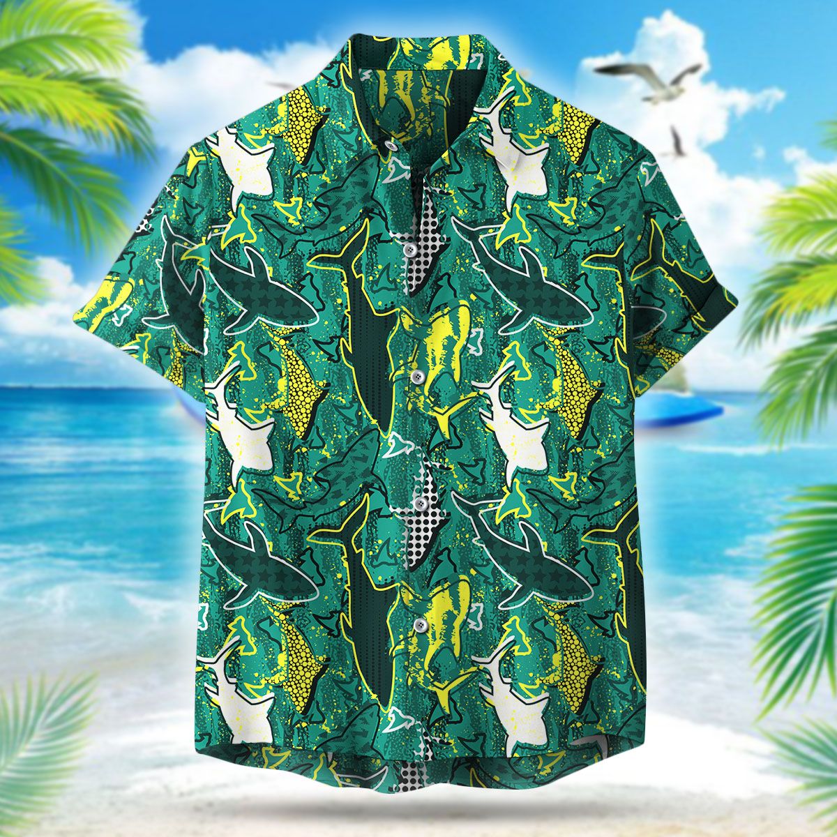 Shark Hawaiian Shirt Ha47107