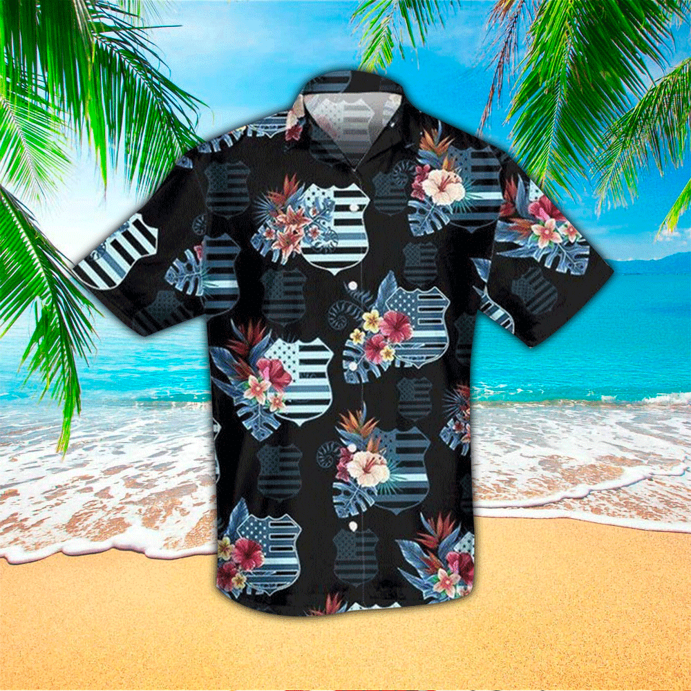 Police For Men Hawaii Shirt Aloha Ha93951