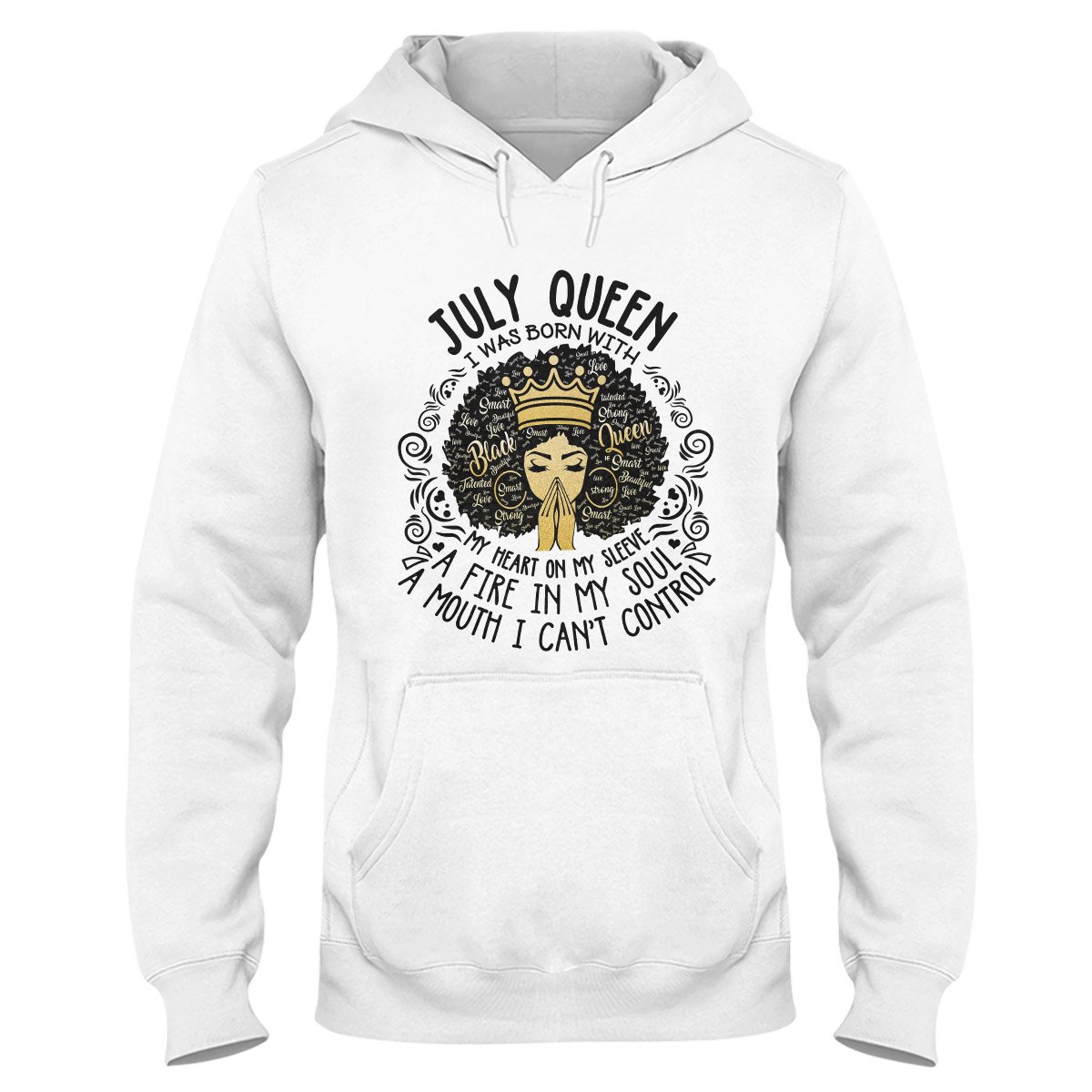 July Black Queen My Heart On My Sleeve Ver B Ez07 2909 Hoodie