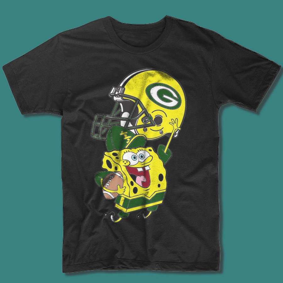 Spongebob Is Cheering On The Green Bay Packers Men’S T Shirt