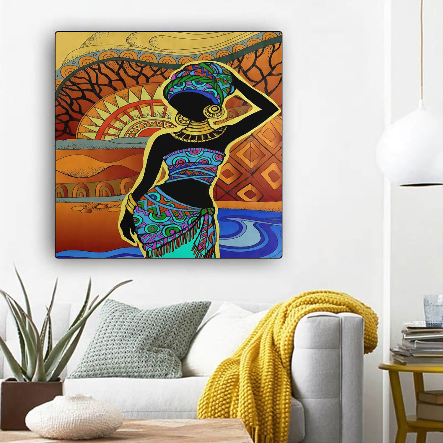 African American Wall Art Beautiful Melanin Poppin Girl African American Canvas Wall Art Afrocentric Home Decor BPS79621