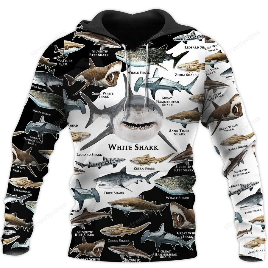 A Lot Of Sharks Here 3D All Over Printed Hoodie