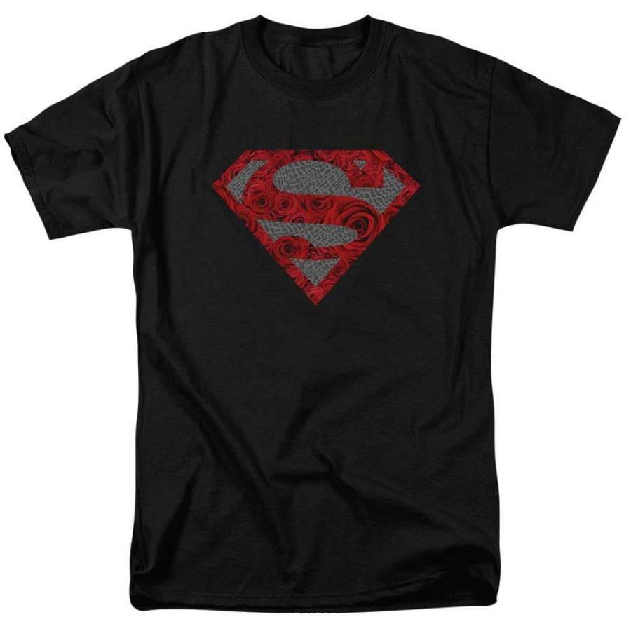 Superman Elephant Rose Shield Men’s Regular Fit T-Shirt