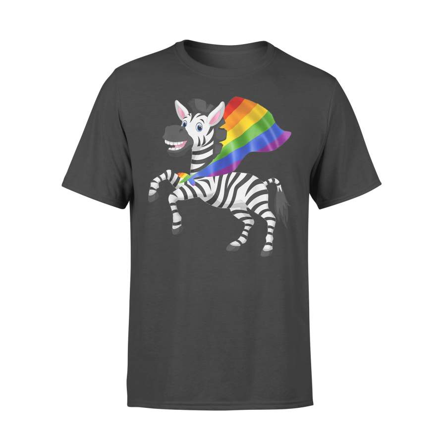 Gay Pride Flag Zebra Lgbt T-shirt