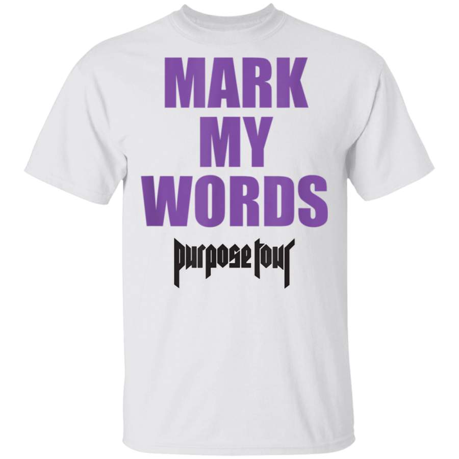 Mens Justin Bieber Mark My Words OG TShirt