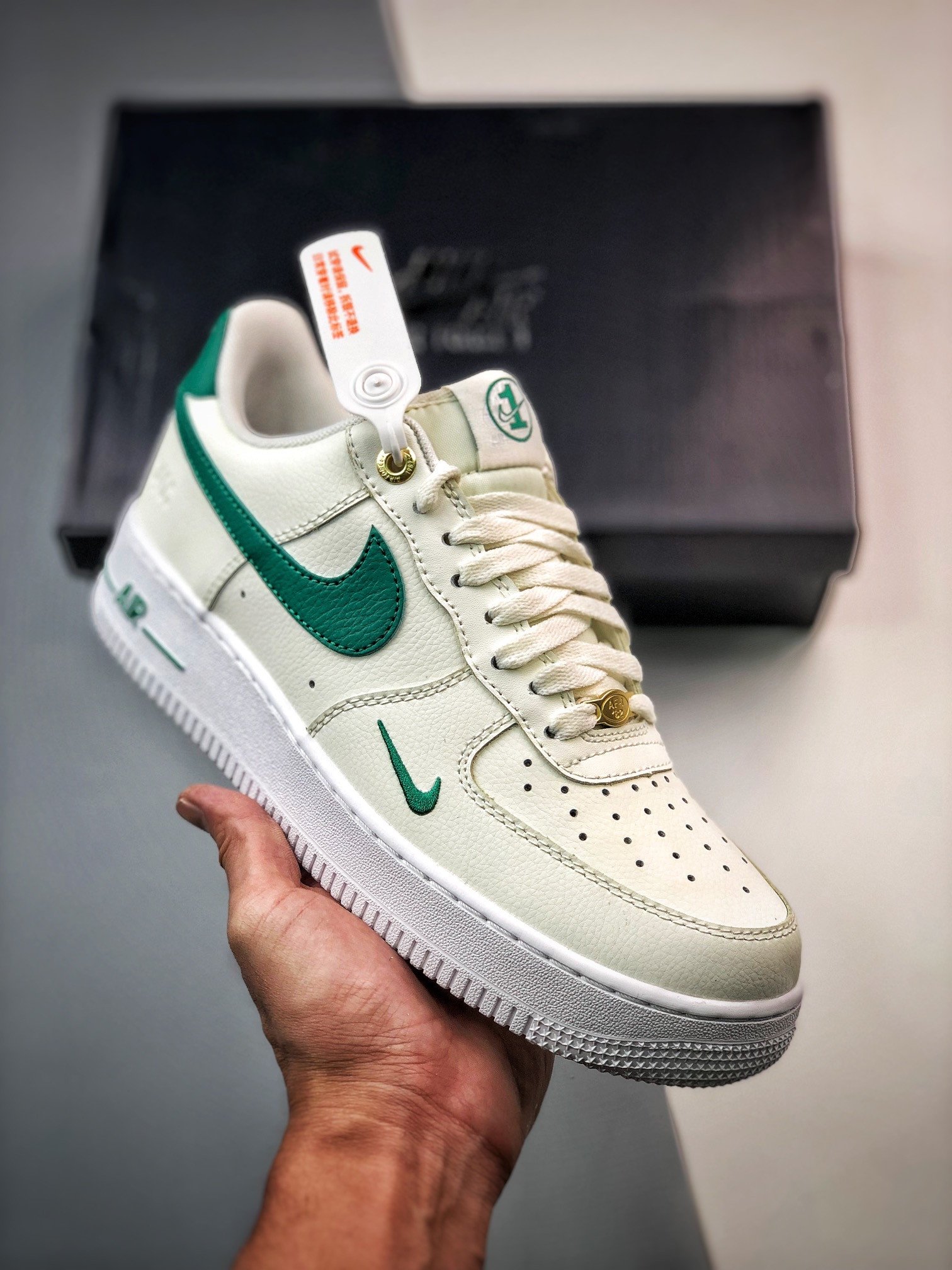 Nike Air Force 1 40th Anniversary SailMalachite-Metallic Gold 5340641