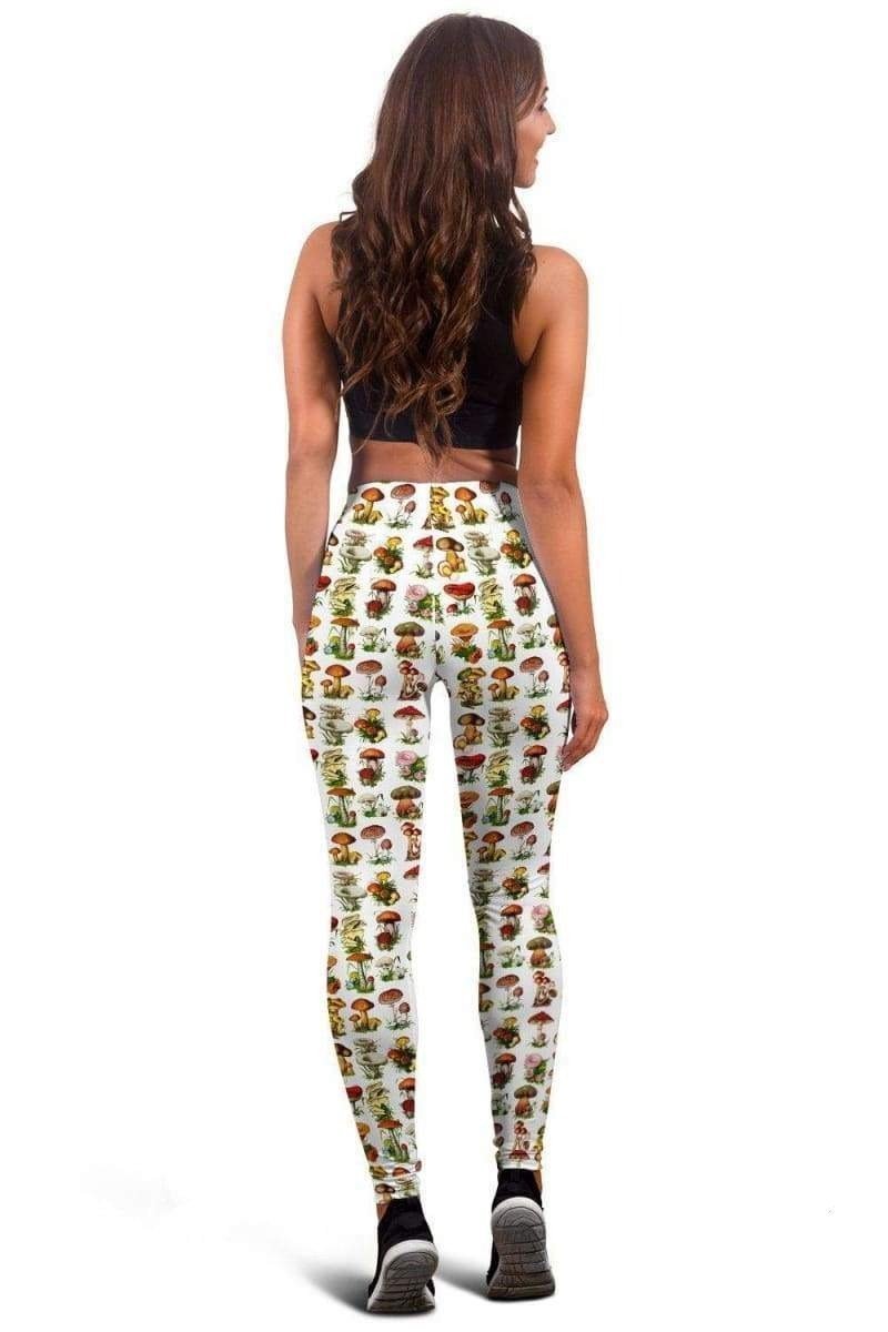 3D All Over Printed Chart Of Mushrooms Legging