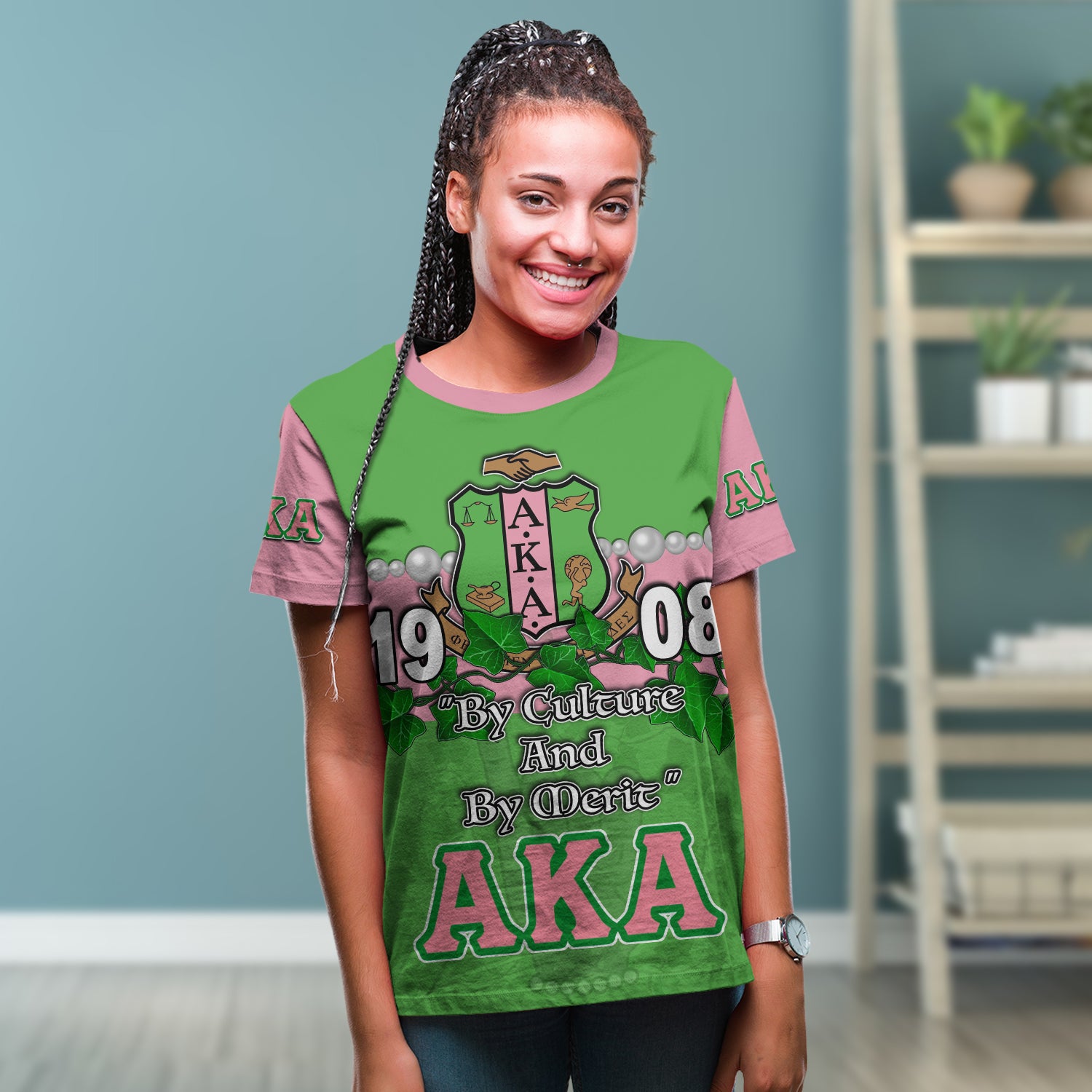 Alpha Kappa Alpha T Shirt Ivy Leaf Lt6