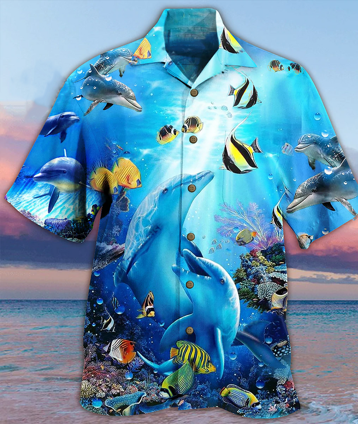 Dolphin Amazing Dolphin Hawaiian Shirt 3D