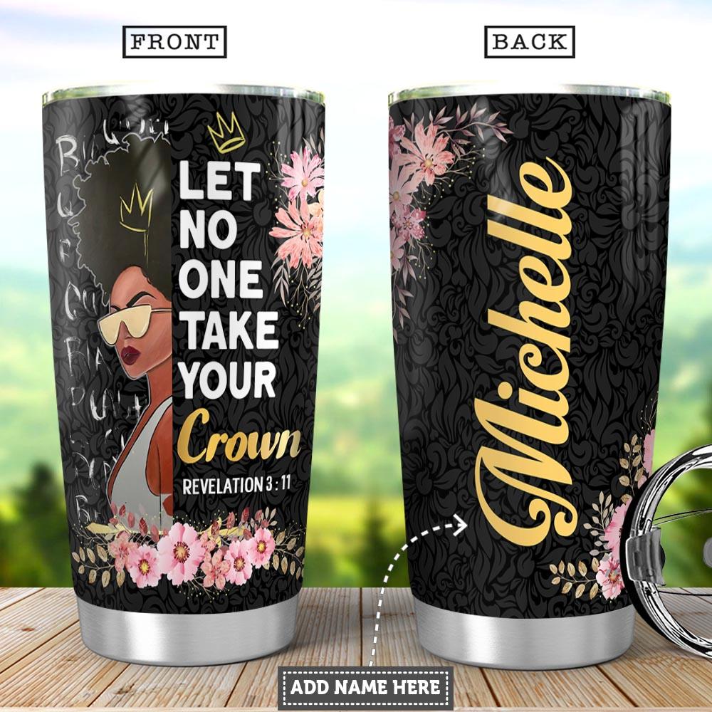 BLack Queen Bible KD4 Personalized HHA0501001Z Stainless Steel Tumbler