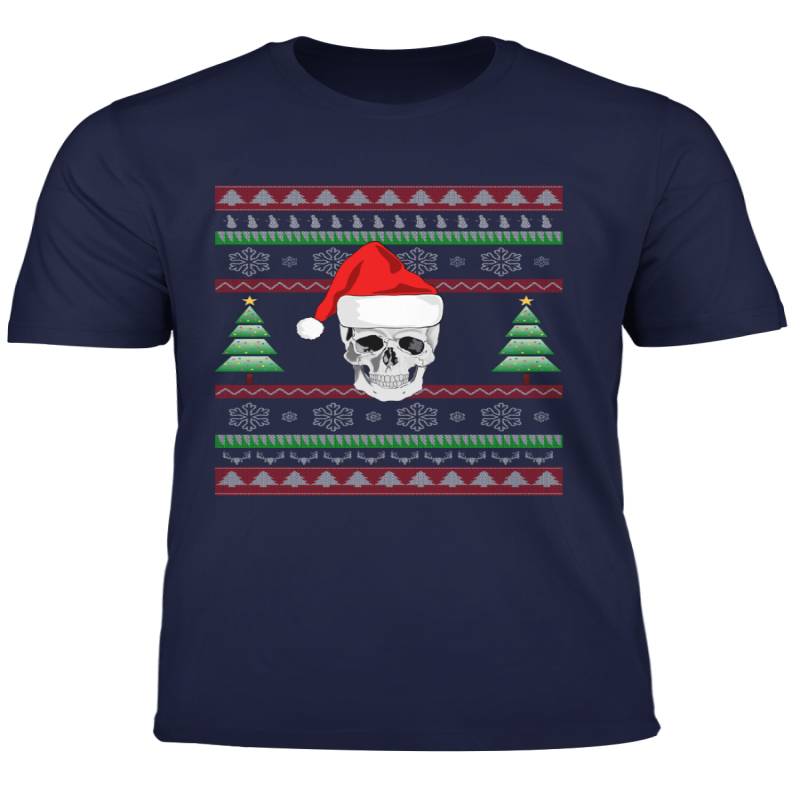 Skull Christmas Shirt Ugly Christmas Sweater Jumper Long Sleeve T Shirt