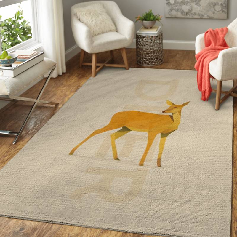 Isometric deer Cute animal – Isometric Animals Area Rug Carpet