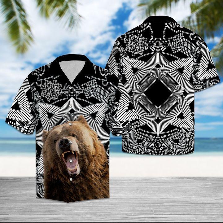 Bear Awesome Hawaiian Shirt | Unisex | Adult | Hw6524