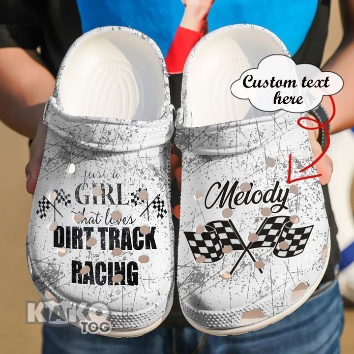 Racing Personalized Dirt Track For Life Sku 2008 Crocs Clog Shoes