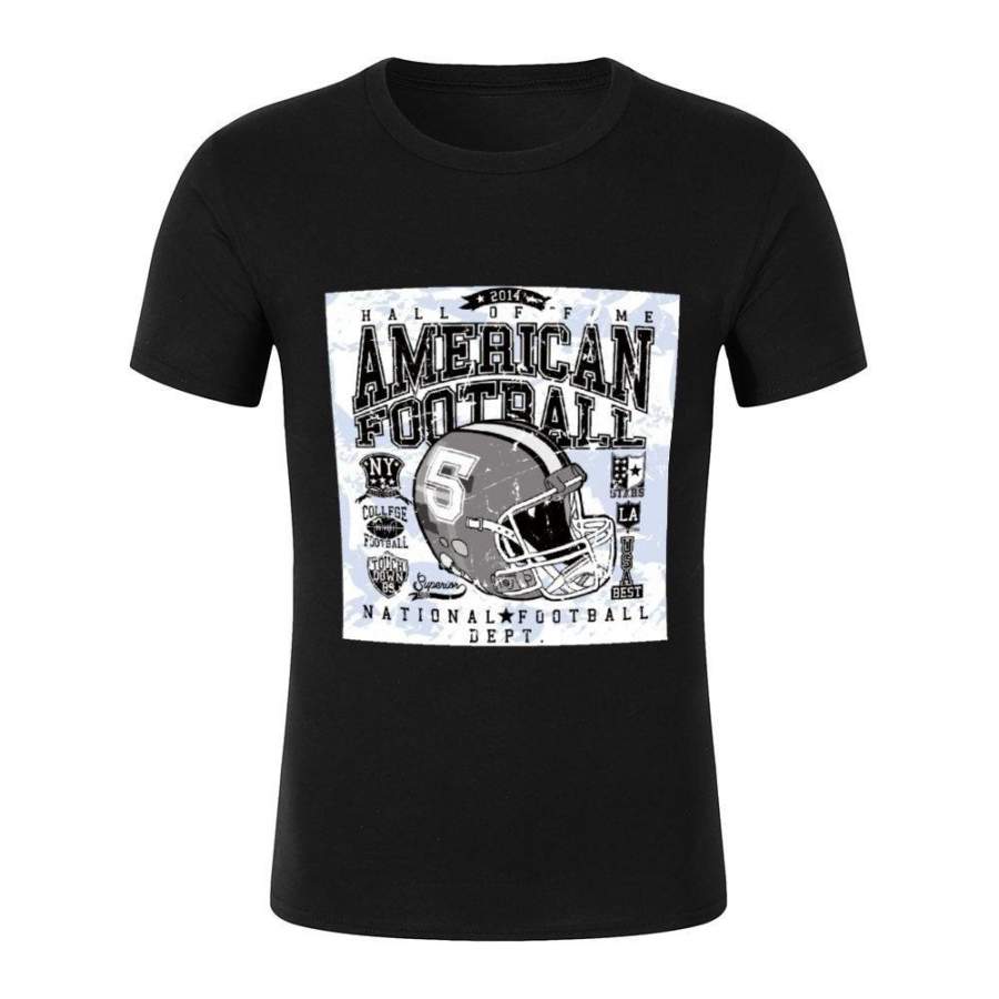 American Football Men’s Tshirt hip hop Casual Slim europe tops tees hot topic Print Funny tshirt