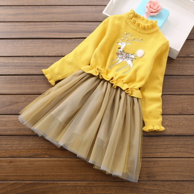 2018 new winter children’s clothing girls sweaters dresses 6-14 years girls’ sweater A16 alx