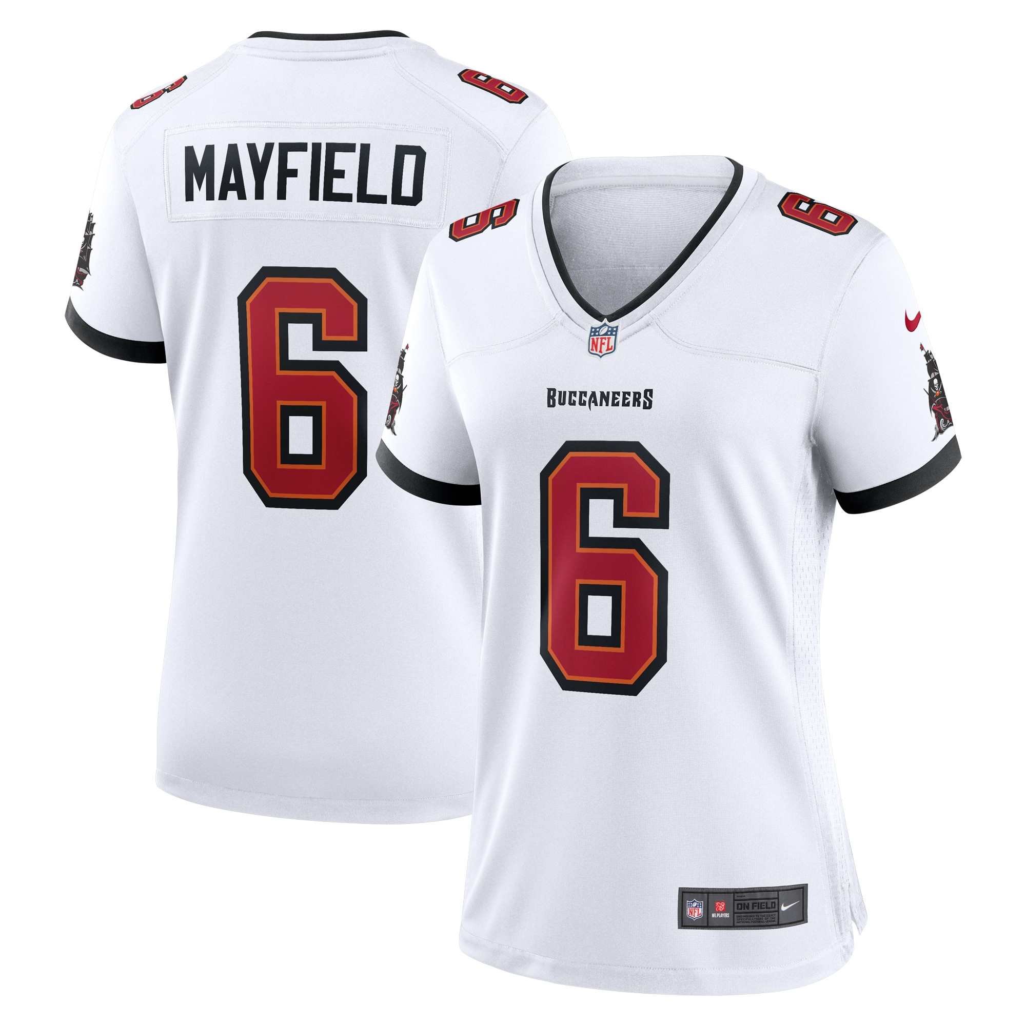 Women’s Tampa Bay Buccaneers Baker Mayfield White Away Game Jersey