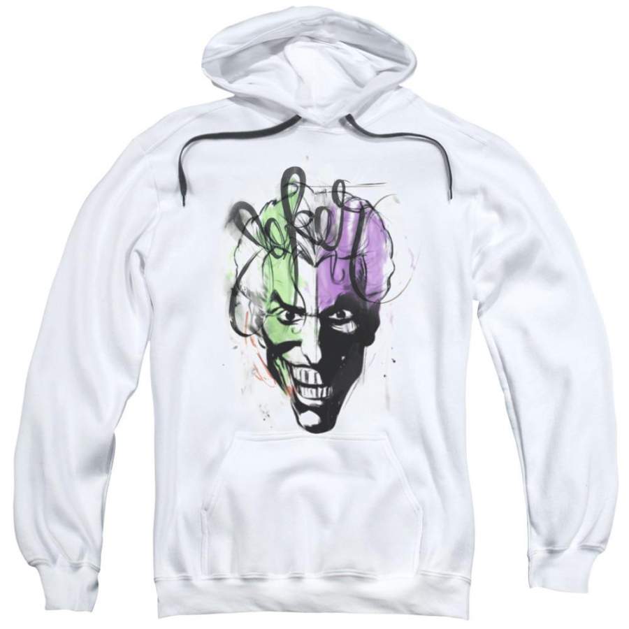 Batman – Joker Airbrush Adult Pull Over Hoodie