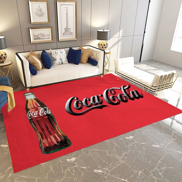 Coca Cola Area Rug, Living Room Bedroom Carpet Floor Mat