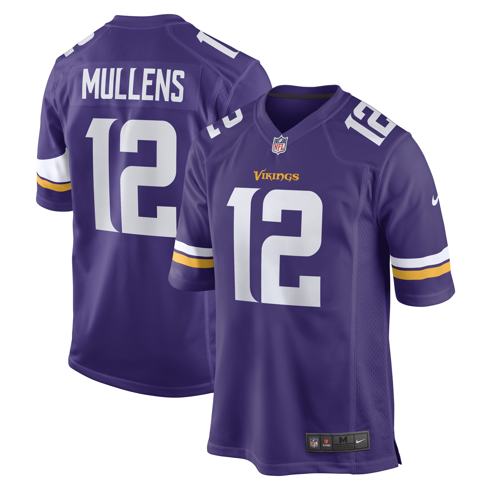 Men’s Minnesota Vikings Nick Mullens Purple Game Player Jersey