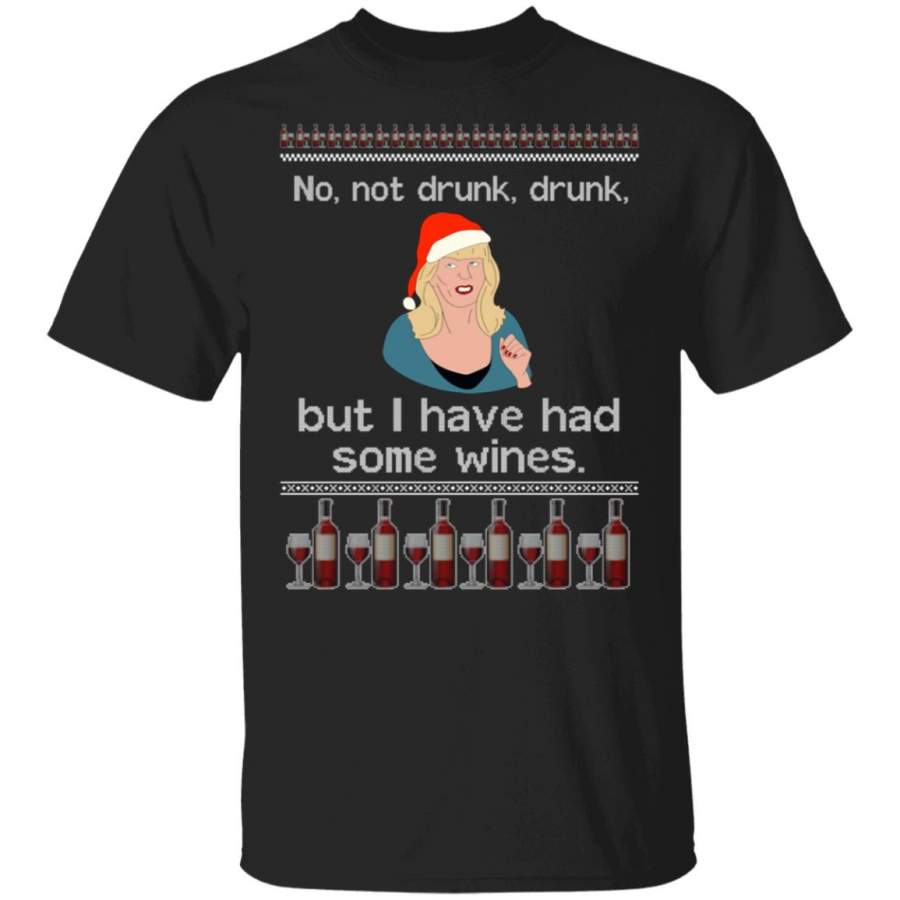 Alison Steadman No Wines Ugly Christmas Shirt