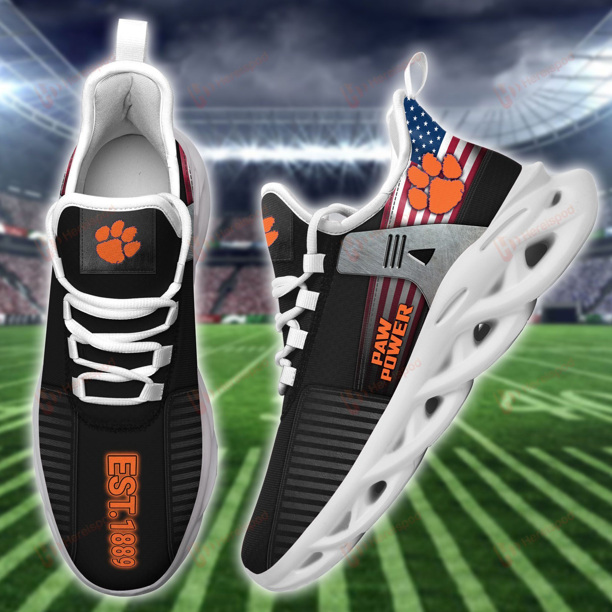 Chsx21082105 Clemson Tigers Max Soul Shoes