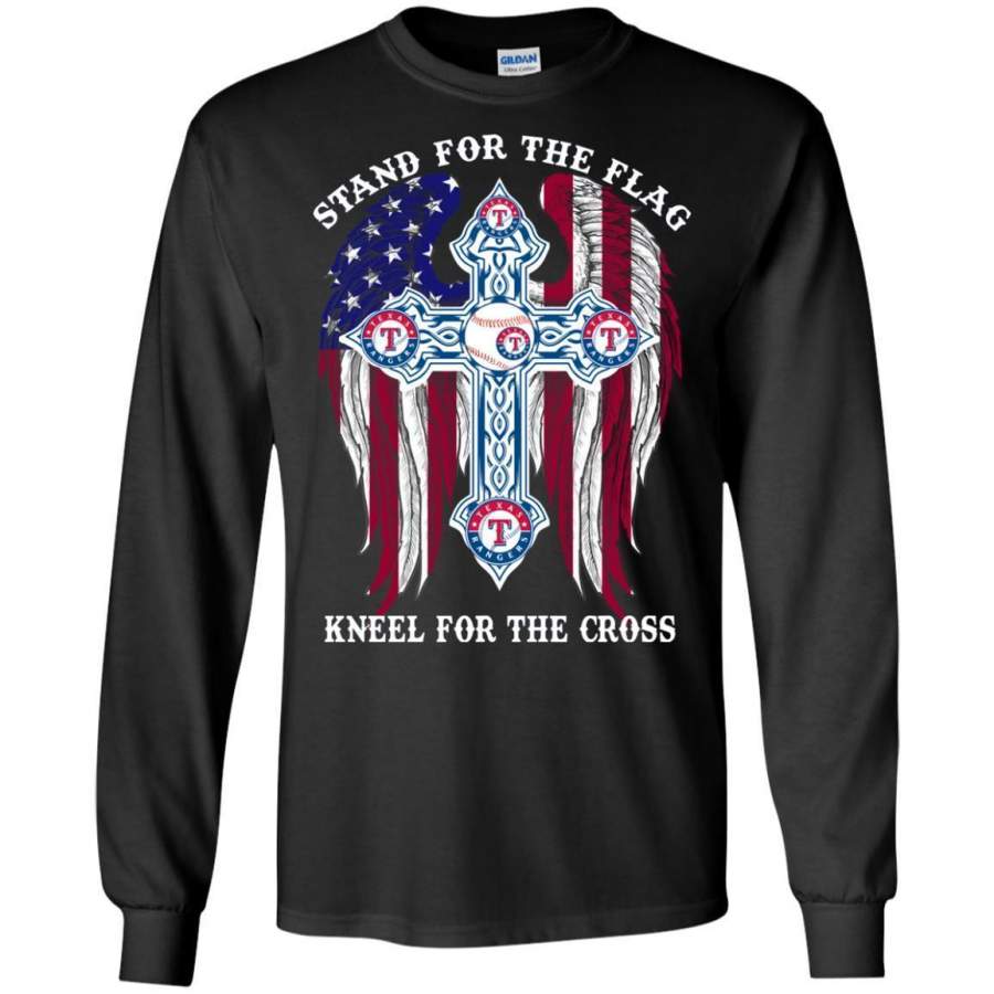 AGR Texas Rangers Stand For The America Sport Flag Long Sleeve T-shirt